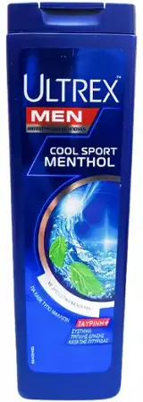 Ultrex Men Cool Sport Menthol Σαμπουάν Αντιπιτυριδικό 360ml