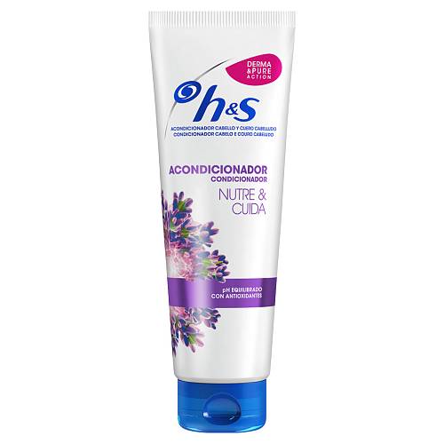 h&S  ACONDICIONADOR NUTRE &CUIDA. CONDITIONER ΜΑΛΛΙΩΝ 220ML
