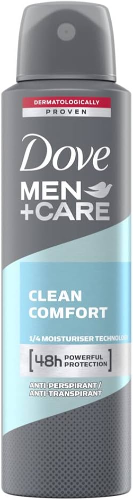 DOVE MEN + CARE DEODORANT CLEAN COMFORT, 150 ML SPRAY