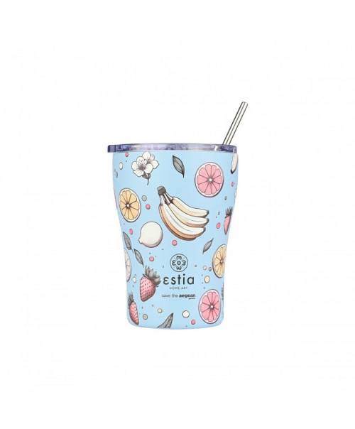 ESTIA COFFE MUG 350 ML  ΘΕΡΜΟΣ ΕΩΣ 12ΩΡΕΣ ΚΡΥΑ ΚΑΙ 6 ΩΡΕΣ ΖΕΣΤΑ ΡΟΦΗΜΑΤΑ