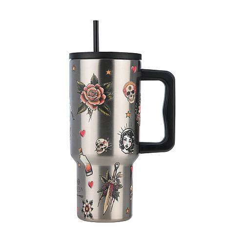 ESTIA ΚΟΥΠΑ ΘΕΡΜΟΣ ΜΕ ΛΑΒΗ ΚΑΙ ΚΑΛΑΜΑΚΙ 900ML STRAW TUMBLER XL