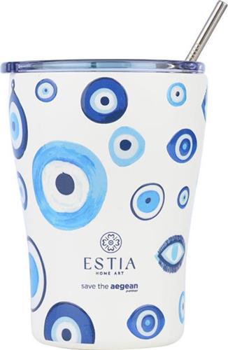 ESTIA COFFE MUG 350 ML  ΘΕΡΜΟΣ ΕΩΣ 12ΩΡΕΣ ΚΡΥΑ ΚΑΙ 6 ΩΡΕΣ ΖΕΣΤΑ ΡΟΦΗΜΑΤΑ