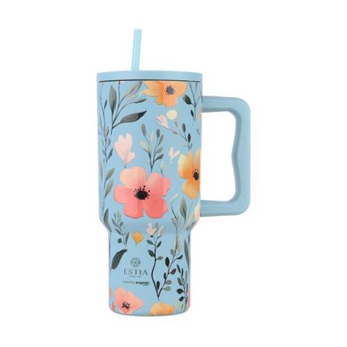 ESTIA ΚΟΥΠΑ ΘΕΡΜΟΣ ΜΕ ΛΑΒΗ ΚΑΙ ΚΑΛΑΜΑΚΙ 900ML STRAW TUMBLER XL