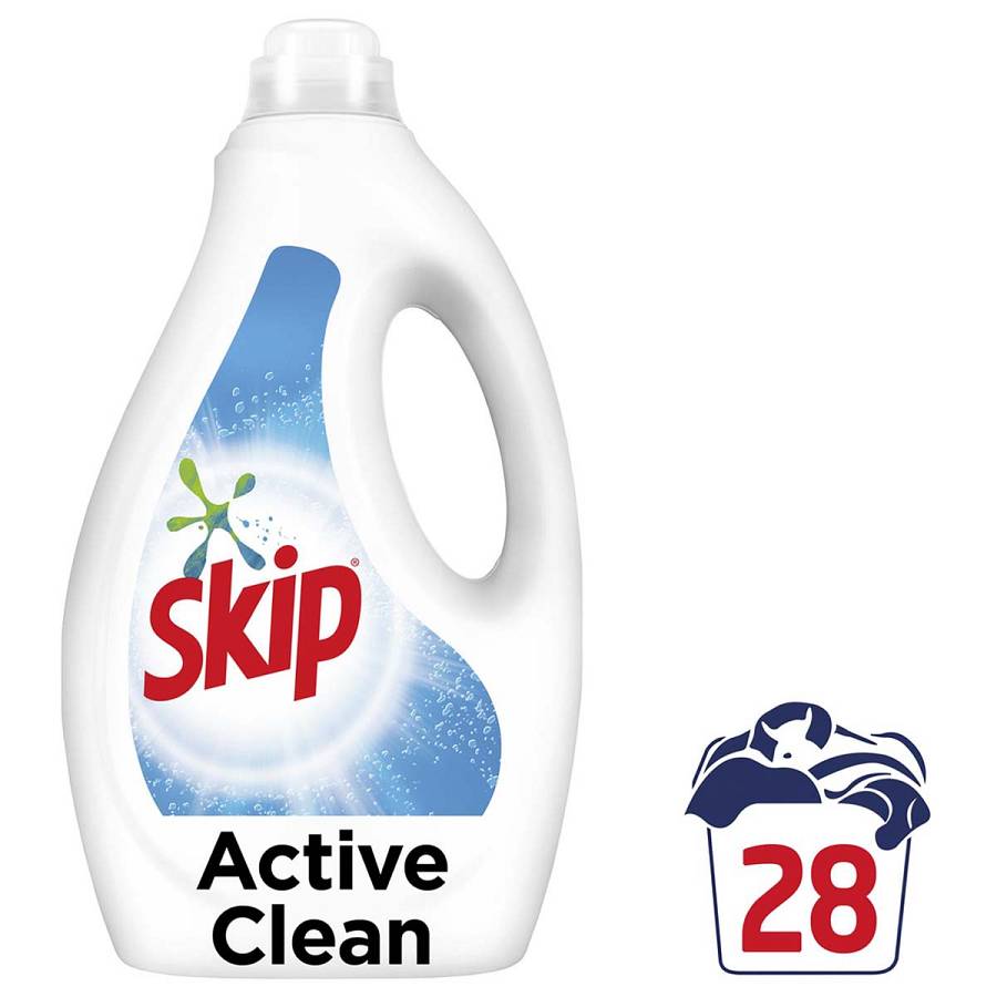 SKIP ΥΓΡΟ ΠΛΥΝΤΗΡΙΟΥ 28 ΜΕΖΟΥΡΕΣ ACTIVE CLEAN