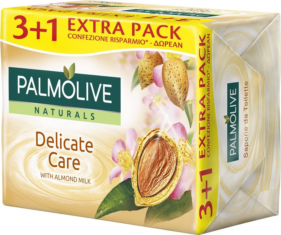 PALMOLIVE ΣΑΠΟΥΝΙ ALMOND MILK 3+1 (4X90)