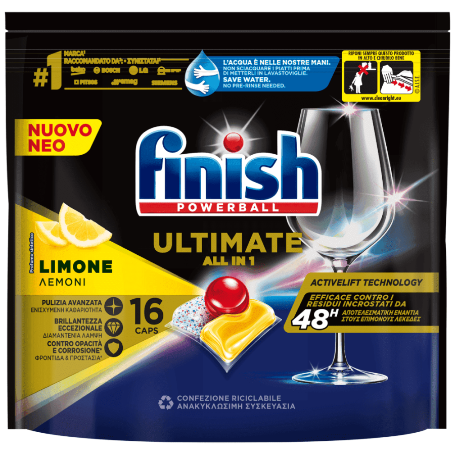 finish powerball 16 all in one limone