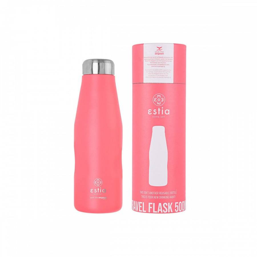 TRAVEL FLASK STA 500ML FUSION CORAL