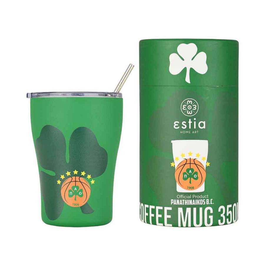 ESTIA ΘΕΡΜΟΣ COFFEE MUG PANATHINAIKOS BC EDITION 350ml
