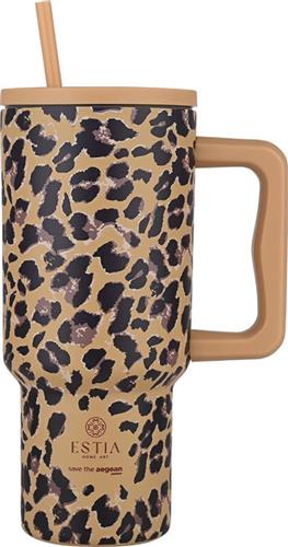 ESTIA ΚΟΥΠΑ ΘΕΡΜΟΣ ΜΕ ΛΑΒΗ ΚΑΙ ΚΑΛΑΜΑΚΙ 900ML STRAW TUMBLER XL