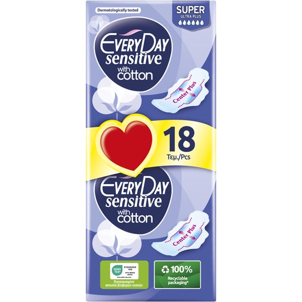EVERY ΣΕΡΒΙΕΤΕΣ SENSITIVE ULTRA PLUS 18TMX