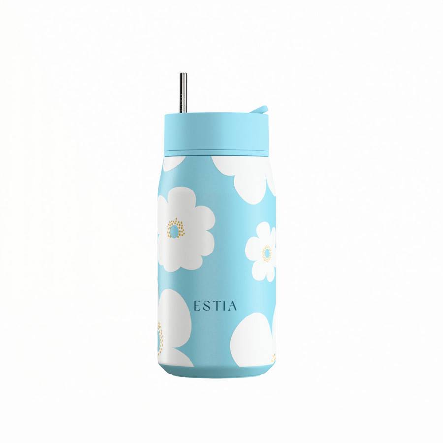 ESTIA ΘΕΡΜΟΣ LENS SAVE THE AEGEAN 360ml BLUE DAISY