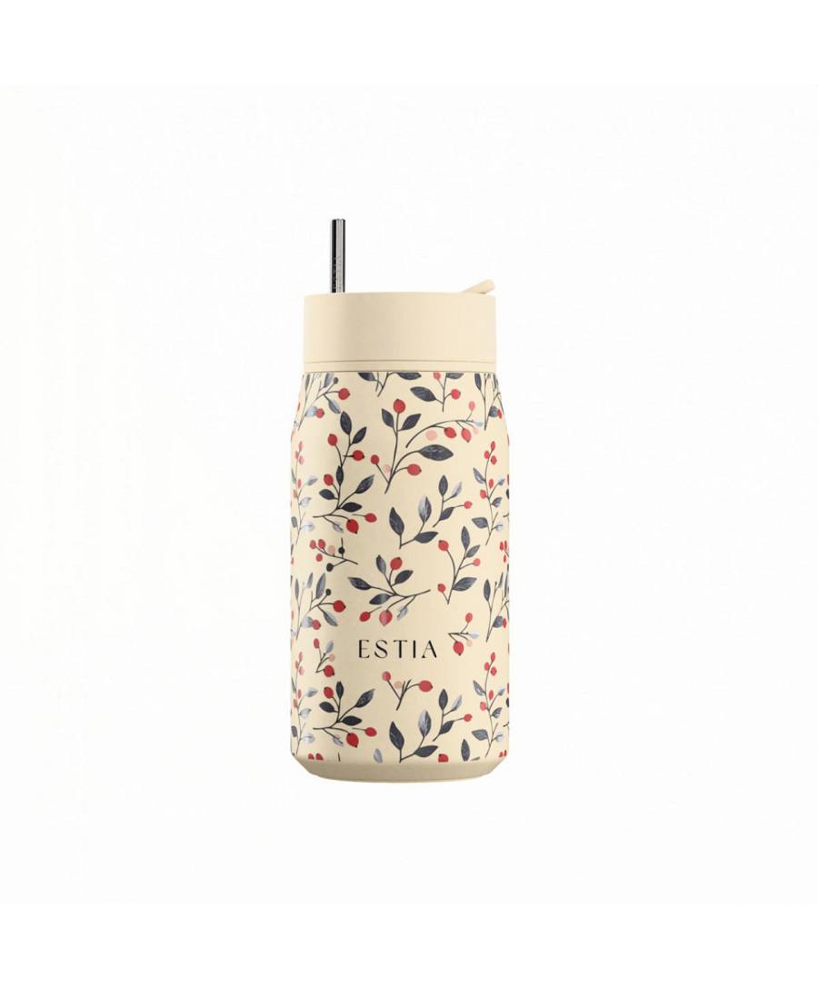 ESTIA ΘΕΡΜΟΣ LENS SAVE THE AEGEAN 360ml BLOOM BEIGE